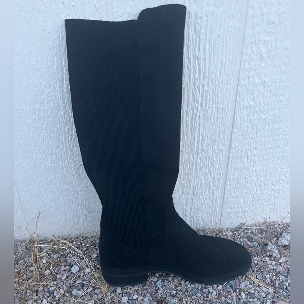 Rothy’s ~ The Tall Lug Boot In Onyx Black / Size 9.5